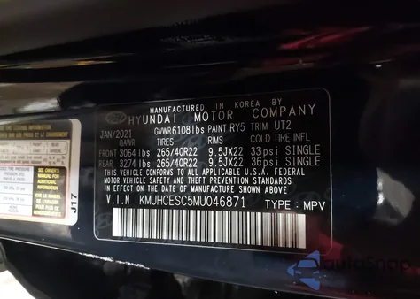 2021 Genesis Gv80 3.5T Awd from USA, damaged, VIN KMUHCESC5MU046871